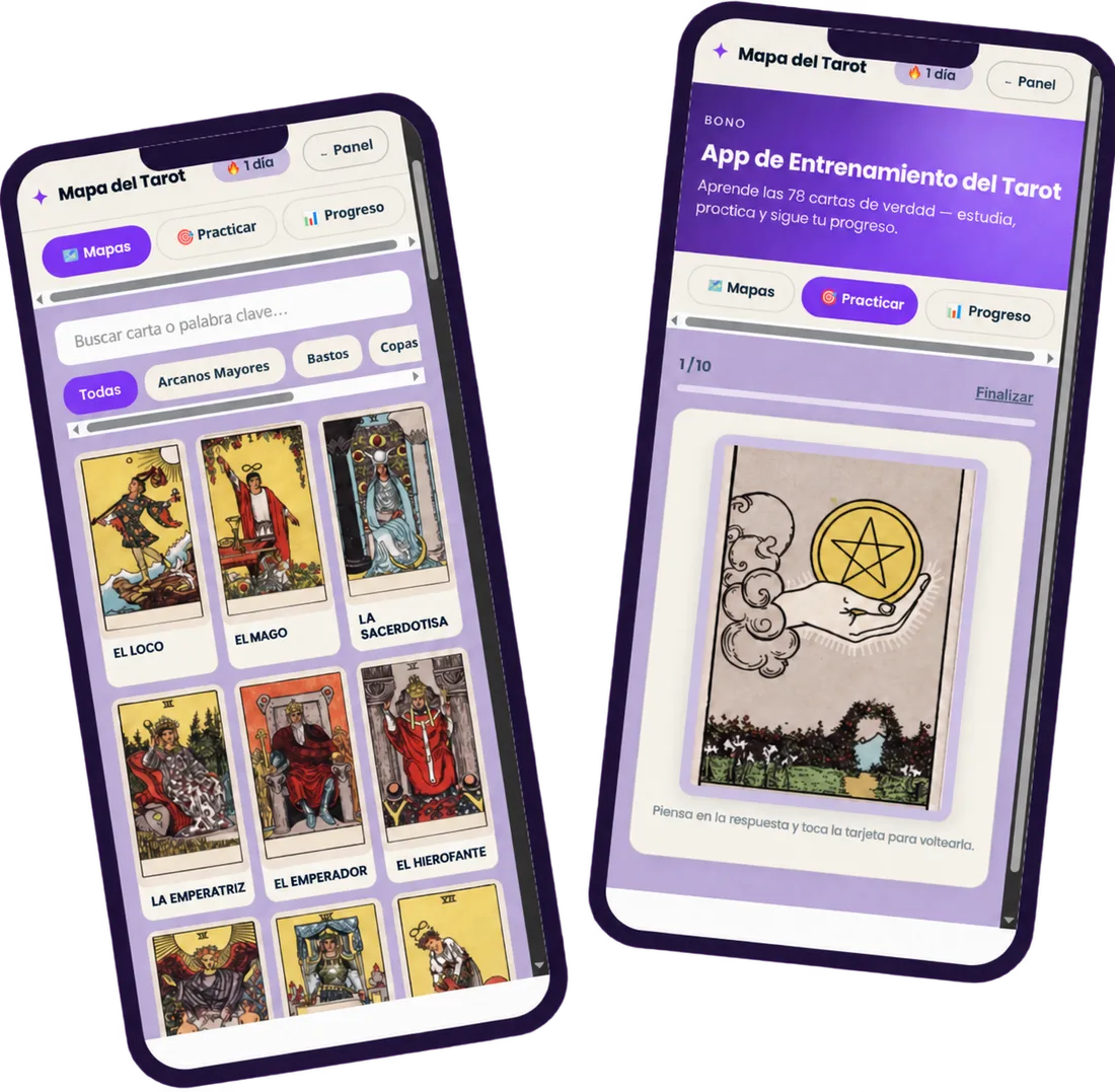 Bono especial — App de Entrenamiento del Tarot, mapas y flashcards en el celular